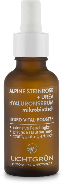LICHTGRÜN® Hyaluronserum Alpine Steinrose und Urea Sale