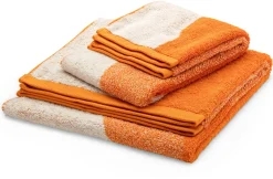 Murakami Pile Japanisches Frottiertuch Orange Outlet