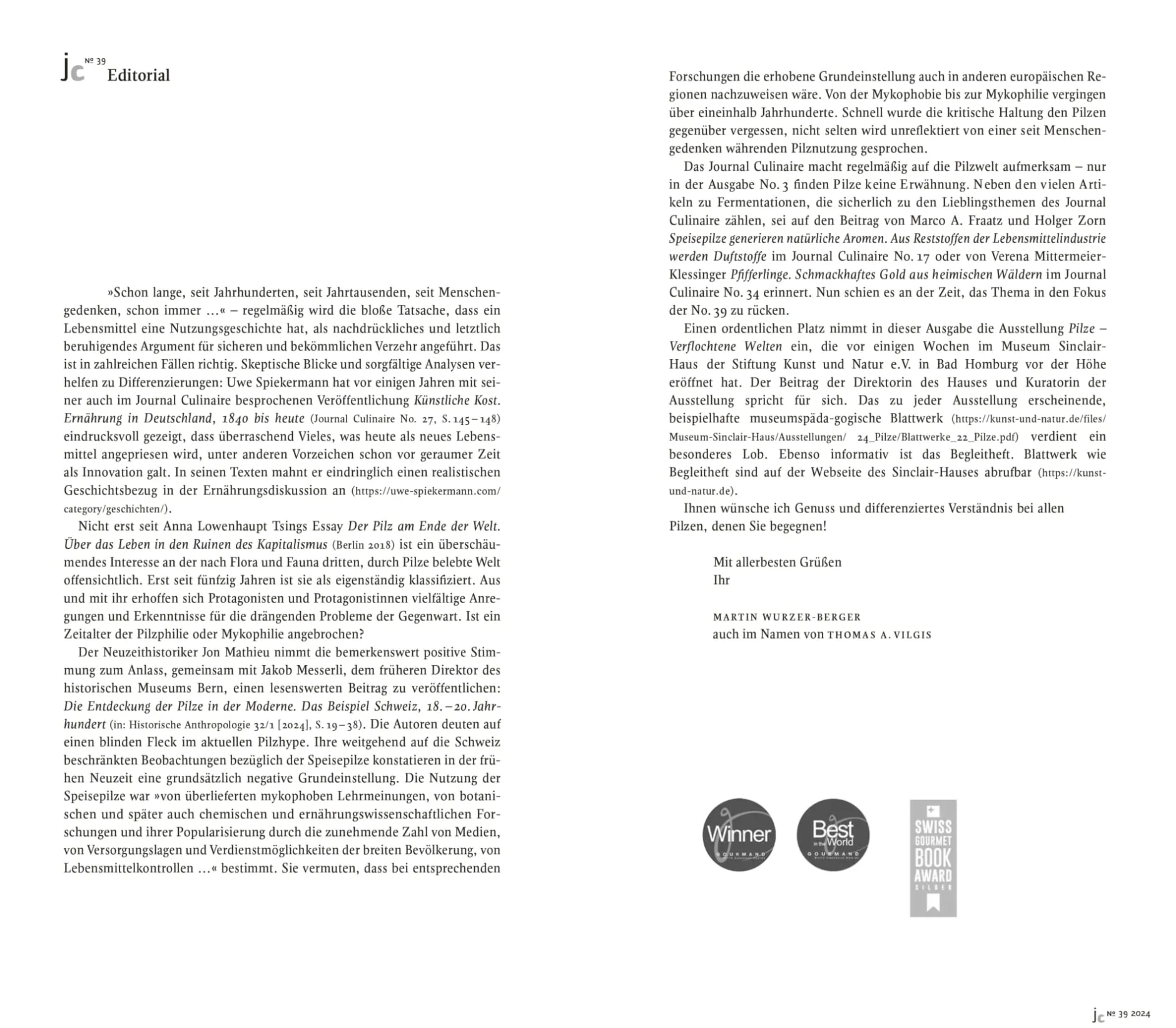 Edition Wurzer & Vilgis Journal Culinaire Clearance