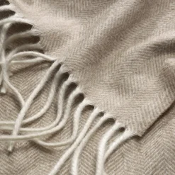 Weberei Hohenberger Kaschmirdecke Fischgrat Best