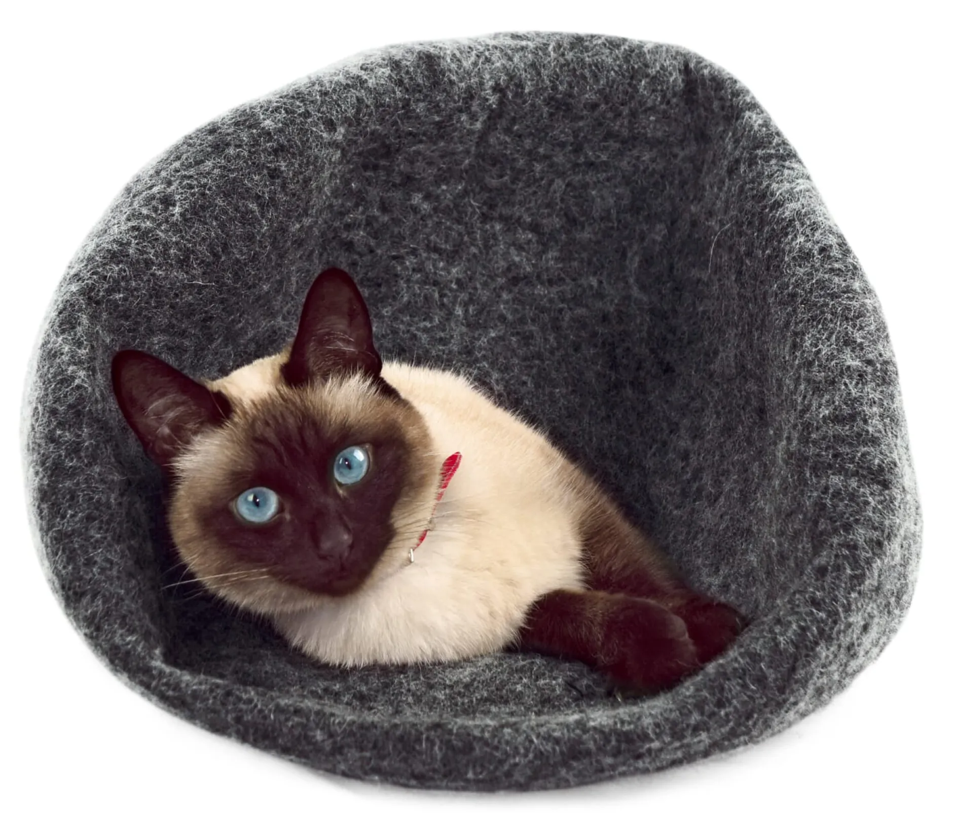 Kivikis Katzenhöhle Wollfilz Grau New