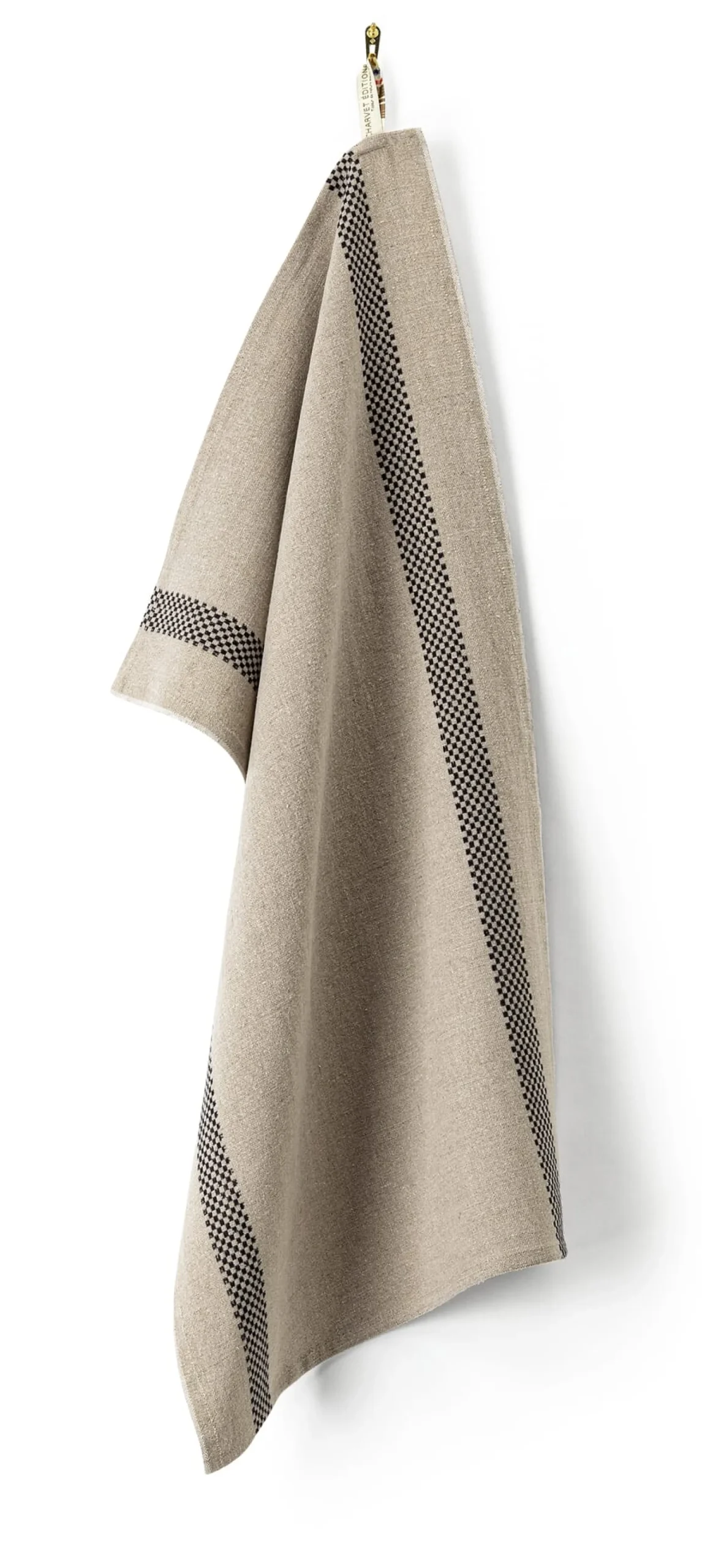 Charvet Editions Küchenhandtuch Leinen Schwarz