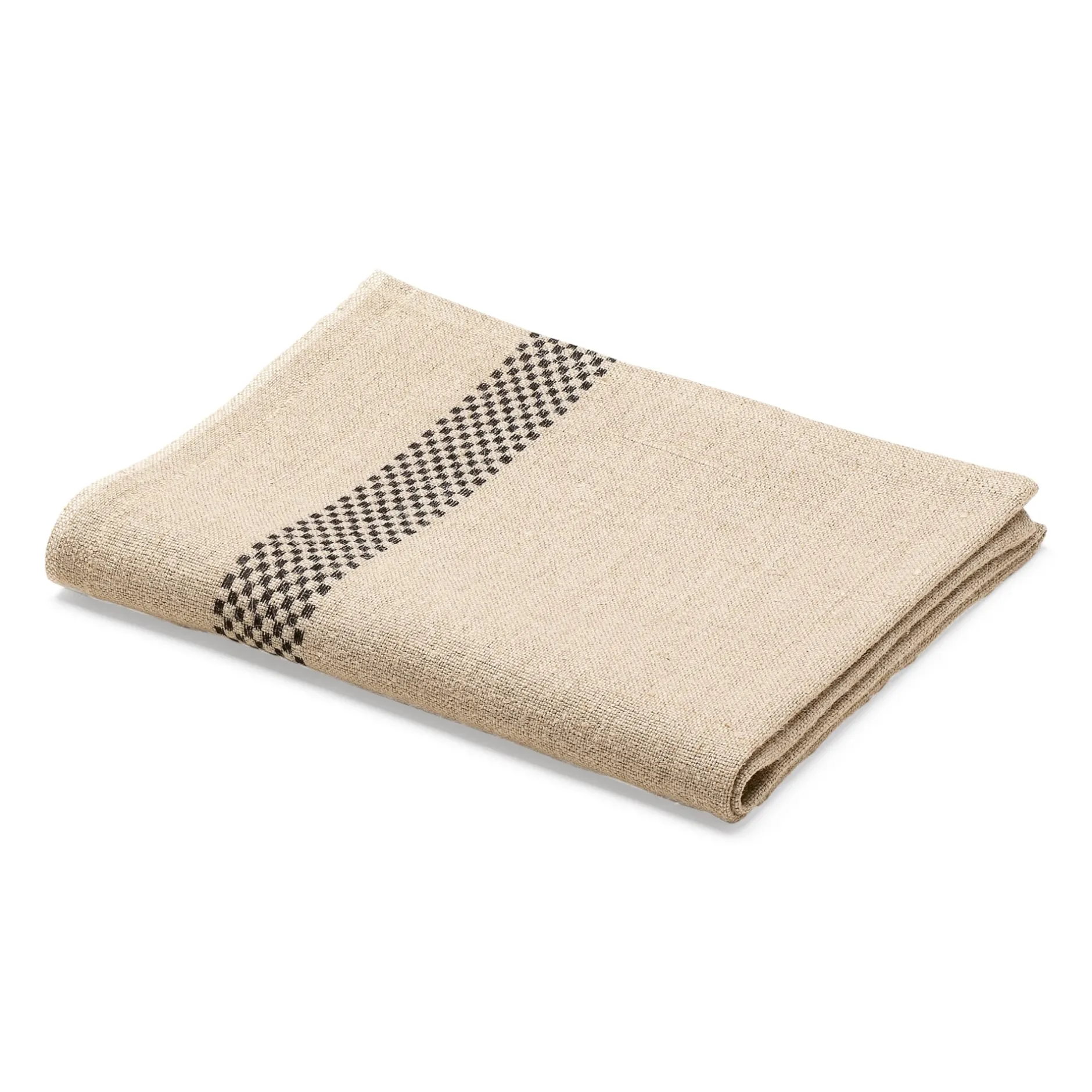 Charvet Editions Küchenhandtuch Leinen Schwarz