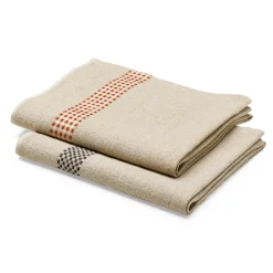 Charvet Editions Küchenhandtuch Leinen Schwarz