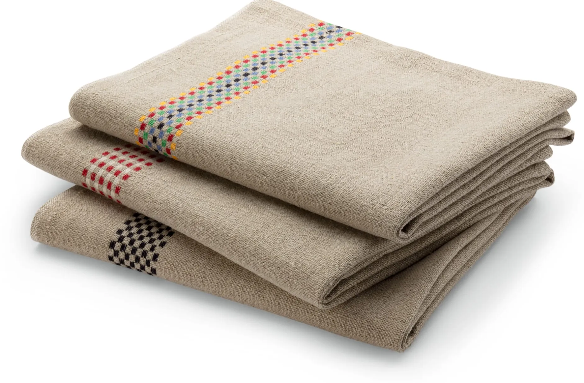 Charvet Editions Küchenhandtuch Leinen Schwarz