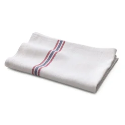 Charvet Editions Küchenhandtuch Leinen Streifen Weiß Discount