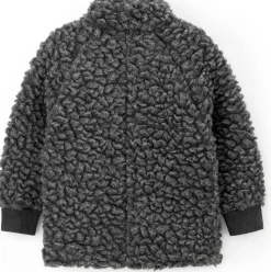 Pure Pure Kinder-Kragenjacke Wollplüsch Schiefergrau Online