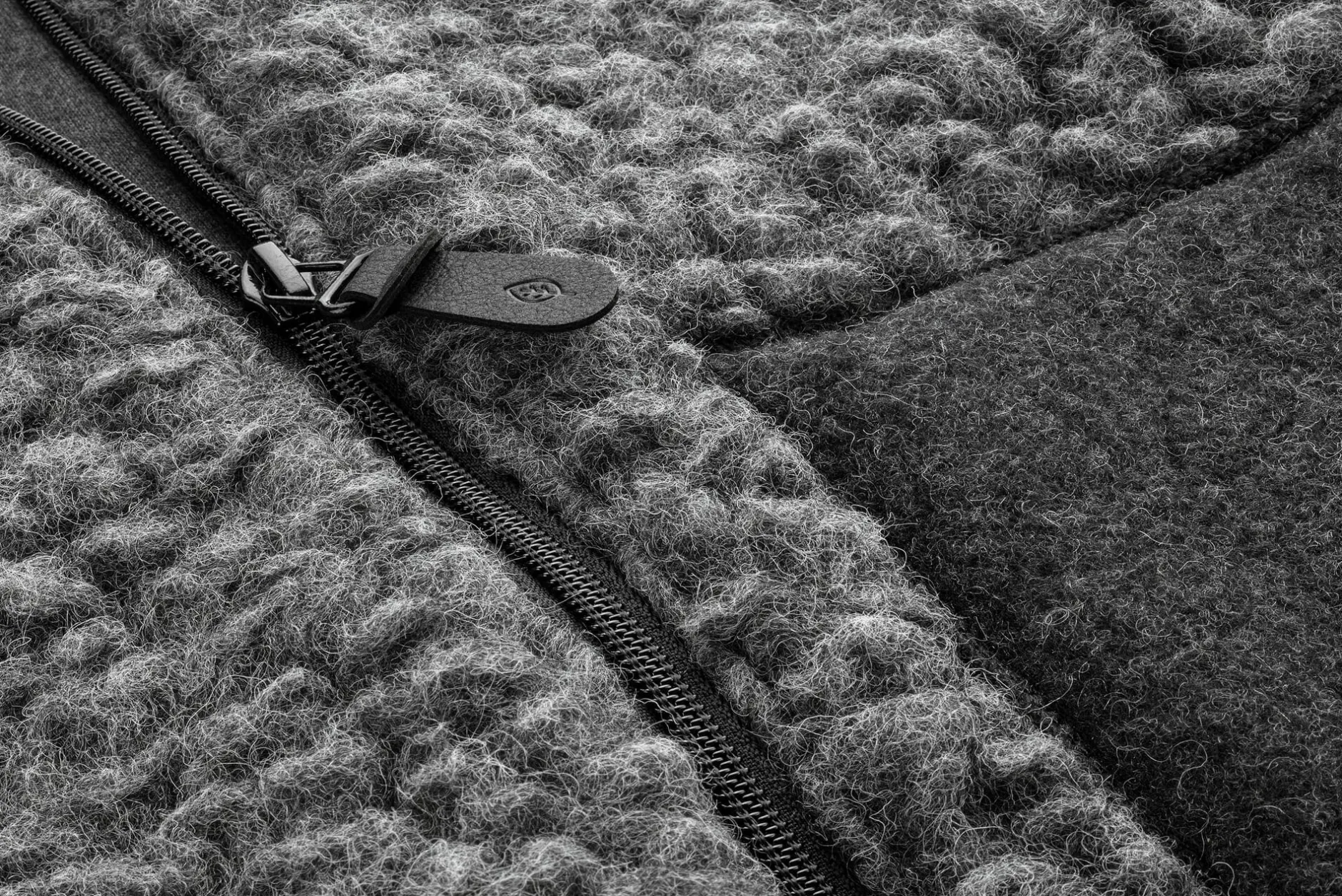 Pure Pure Kinder-Kragenjacke Wollplüsch Schiefergrau Online