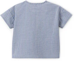 Pure Pure Kinder-Kurzarmshirt Baumwolle gestreift Sale