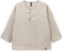 Pure Pure Kinder-Langarmshirt Leinen gestreift Discount