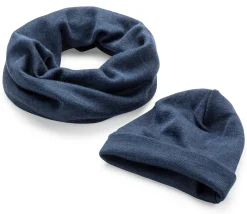 Engel Kinder-Schlauchschal Merinowolle-Seide Blau Sale