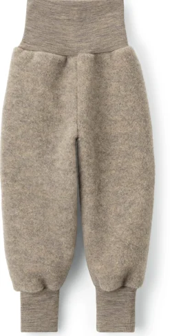 Engel Kinder-Schlupfhose Schurwollfleece Braunmelange New
