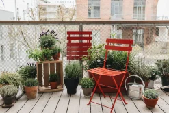 Demar Forge Klappstuhl Stahl Rot New