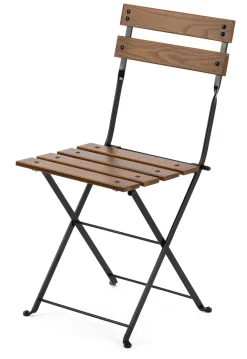 Demar Forge Klappstuhl Stahl mit Holzauflage Braun Outlet