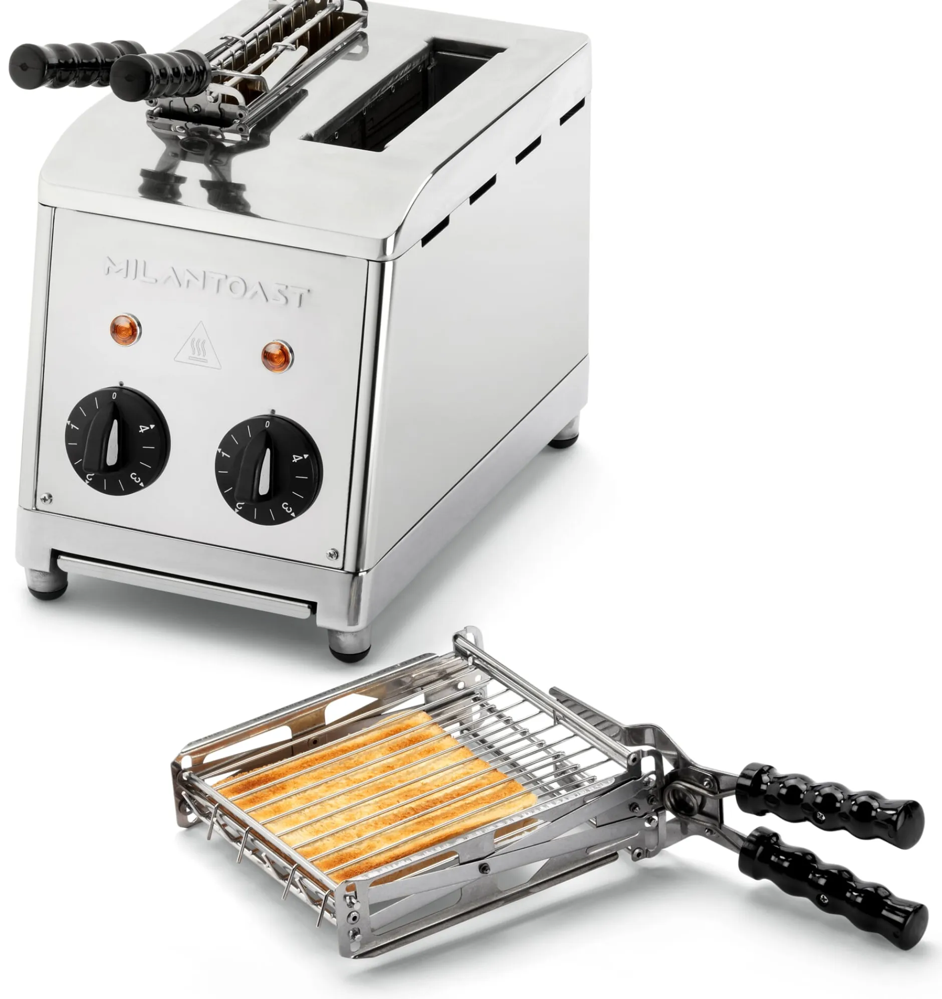 Milantoast Klassischer Sandwichtoaster mit Zangen Hot