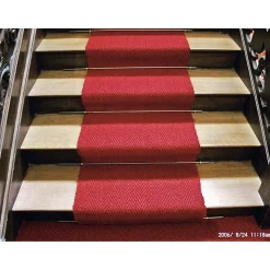 August Schär Kokosteppich Fischgrat Rot Online