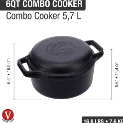 Victoria Kombi-Topf Gusseisen Clearance