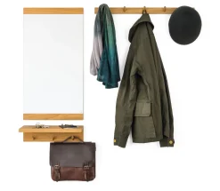 designimdorf Konsole mit Hakenleiste Eichenholz Clearance