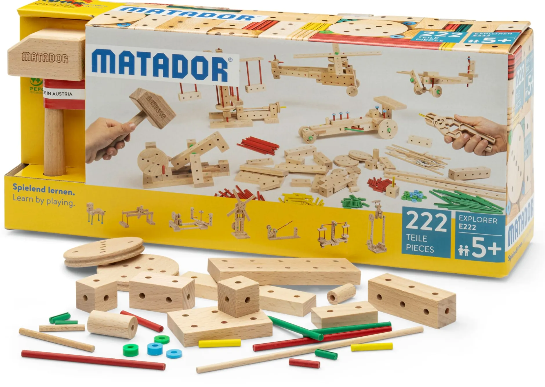 Matador Spielwaren Konstruktionsbaukasten Buchenholz Discount