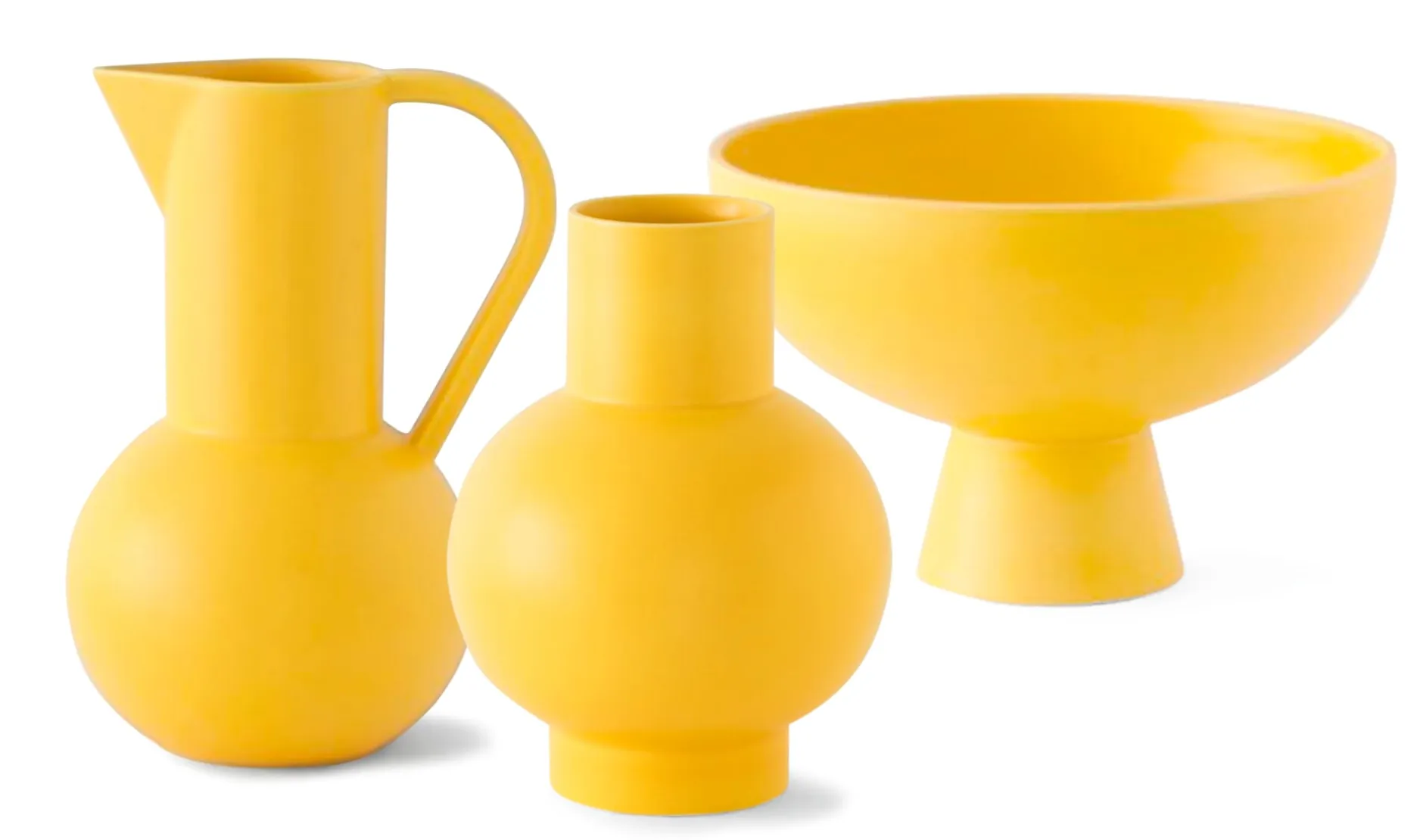 raawii Krug Strøm Mattgelb Online