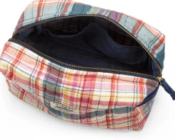 Moismont Kulturbeutel N° 43 kariert, rot-blau Clearance