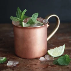 Cu Artigiana Kupferbecher mit Messinggriff Online