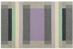 Røros Tweed Lammwolldecke Bauhausstil Grau Hot