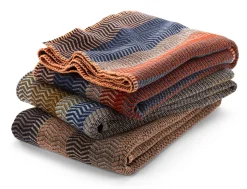 Røros Tweed Lammwolldecke Naturtöne Fri Clearance