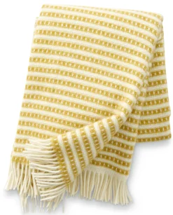 Lammwolldecke Ollie Gelb