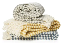 Lammwolldecke Ollie Gelb