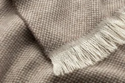 Steinbeck Lammwolldecke Panamabindung Beige Sale