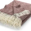 Røros Tweed Lammwolldecke Zickzack-Streifen Kattefot Sale