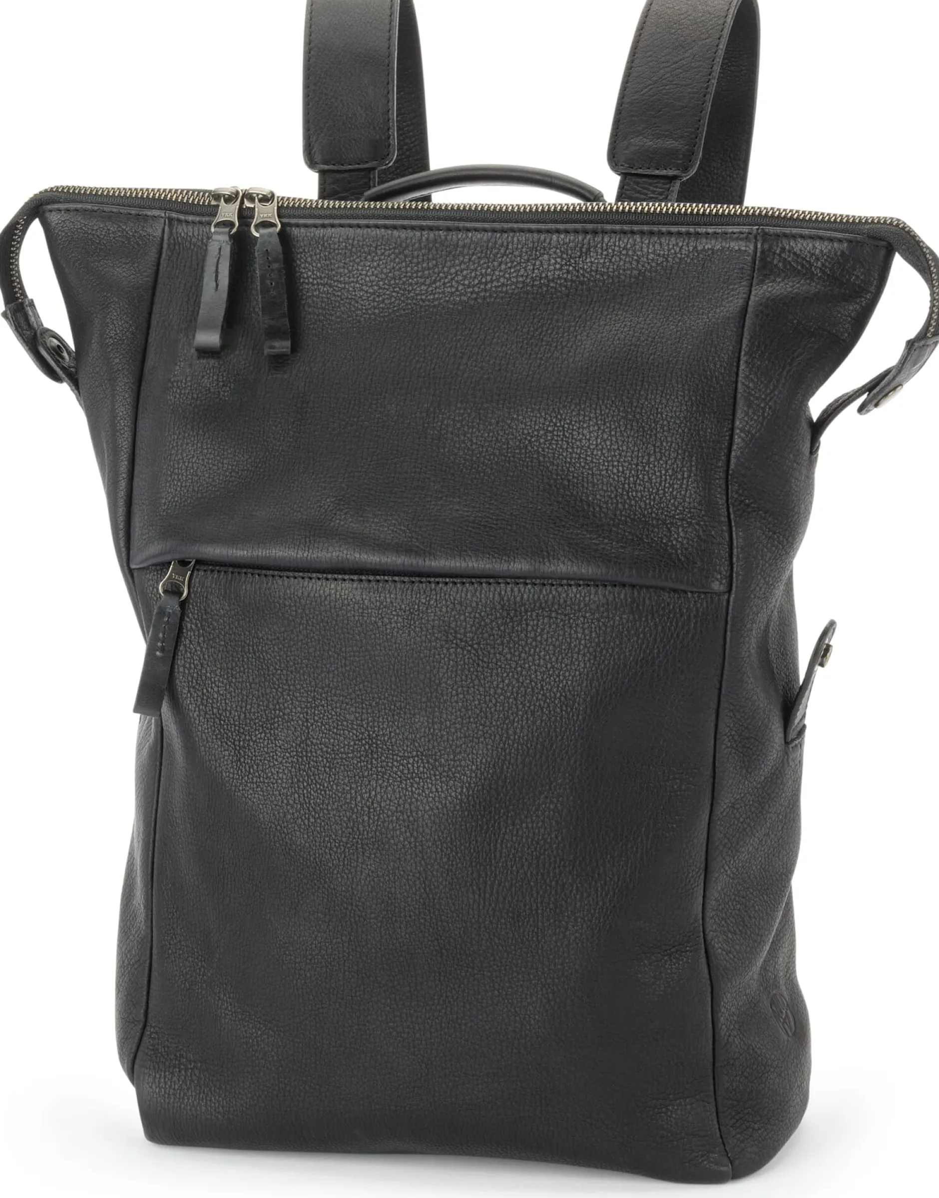 Harold’s Lederwaren Laptop-Lederrucksack, schwarz Clearance