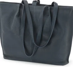 Harold’s Lederwaren Ledershopper, dunkelblau Clearance