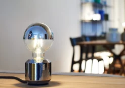 LED-Kopfspiegellampe Globe, Chrom Best