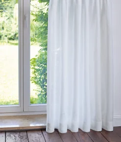 Leinenweberei Vieböck Leinengardine Voile Weiß Sale