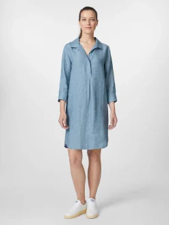 Manufactum Leinenkleid Hellblau Outlet