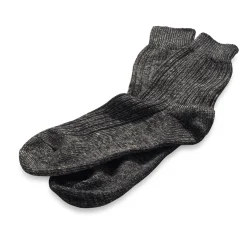 Hirsch Natur Longlifesocke Baumwolle und Leinen Hot