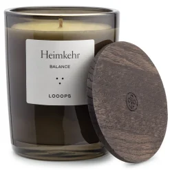 Looops Duftkerze mit Holzdeckel Hot