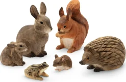 Wildlife Garden Moorfrosch Lindenholz handgeschnitzt