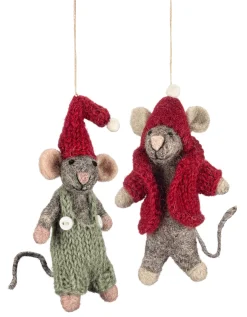 Én Gry & Sif Mäusepuppen Filz 2er-Set Best