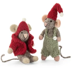Én Gry & Sif Mäusepuppen Filz 2er-Set Best
