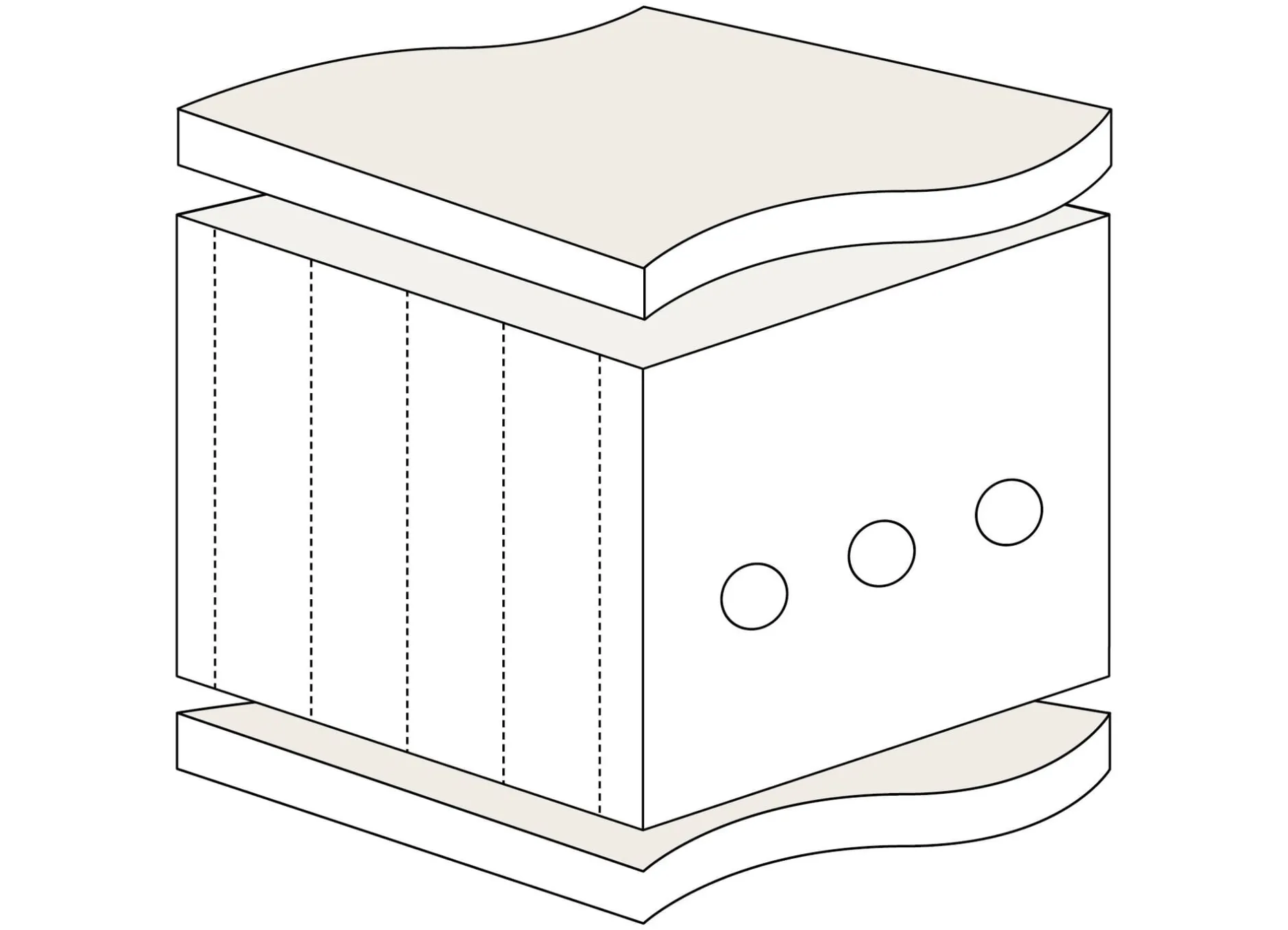 PROLANA Naturlatex-Matratze 140 × 200 cm