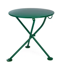 Demar Forge Niedriger Balkonklapptisch Stahl rund Grün New