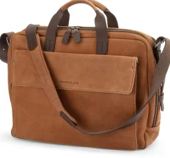 Harold’s Lederwaren Notebook-Tasche, Cognac New