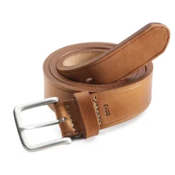 Kreis Ledermanufaktur Ochsenledergürtel Hellbraun New