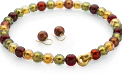 Ménard Ohrhänger Muranoglas, Bordeaux Sale