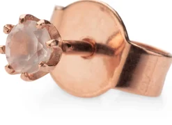 Guthmann Ohrstecker Rosenquarz, Roségold Clearance