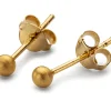 fejn jewelry Ohrstecker Satin-Ball Best