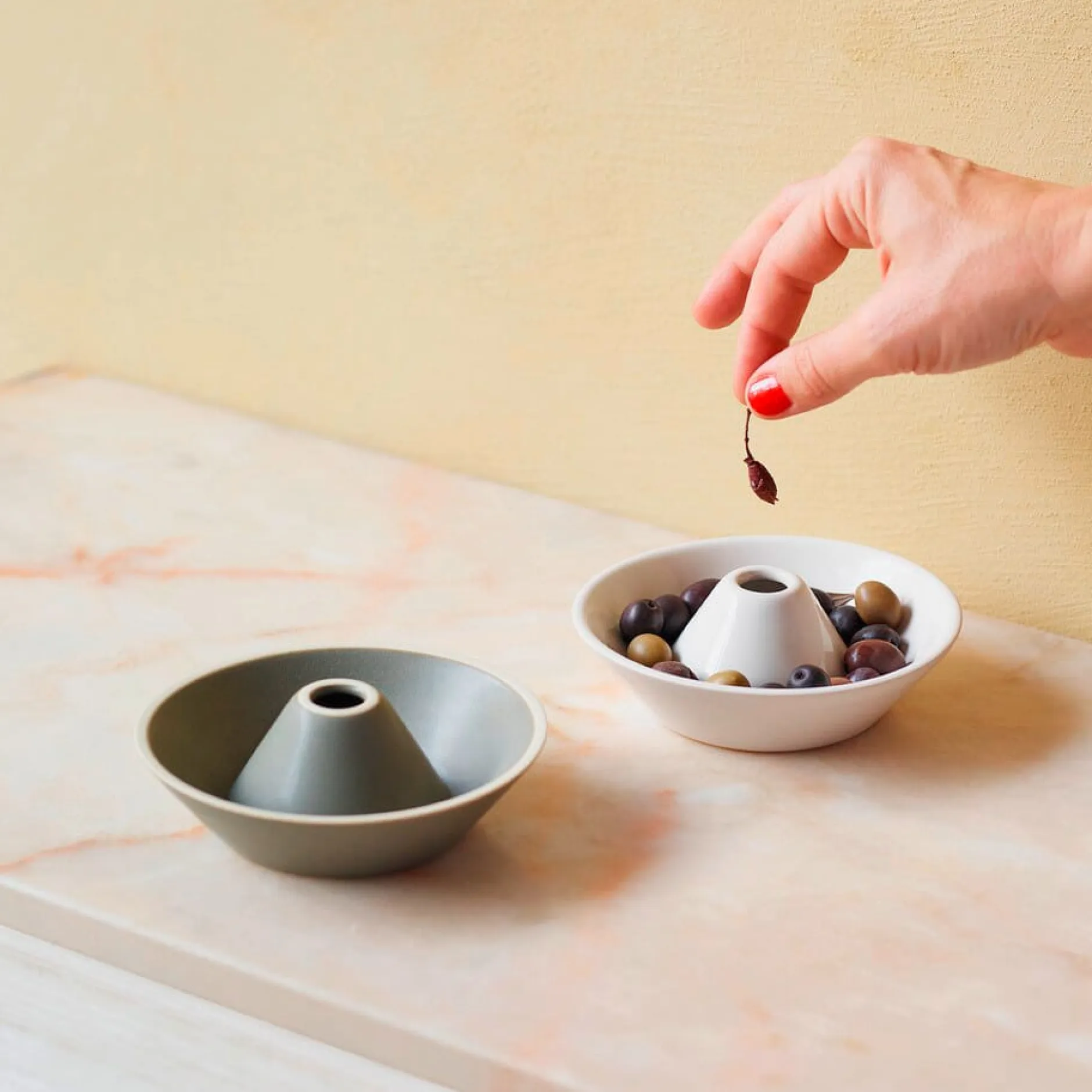 Olivenschale Azeitoneira Grün Sale